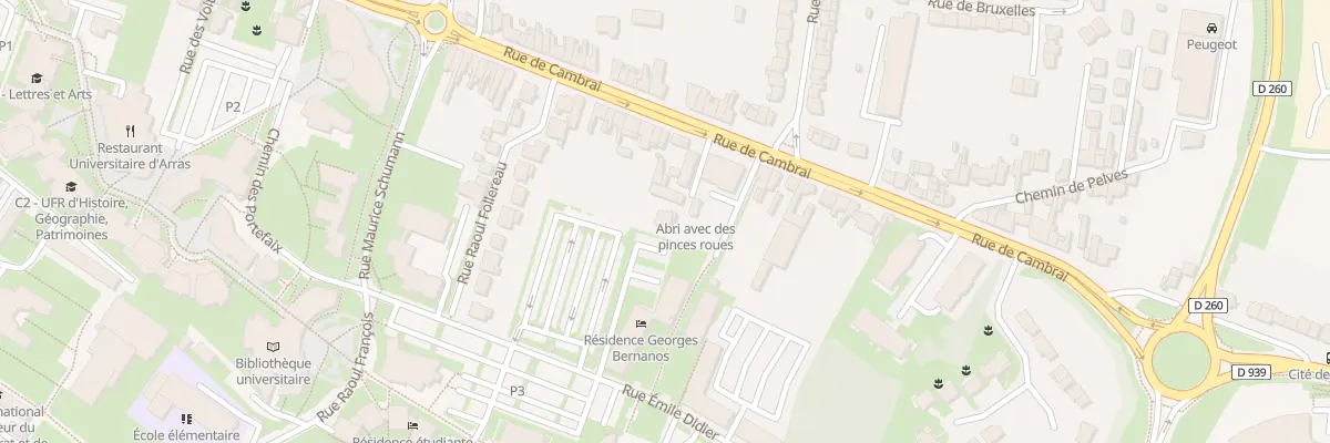 Plan du 112F Rue de Cambrai à Arras