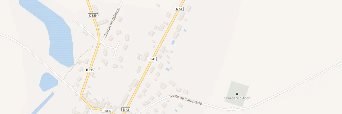 Plan du 16 Rte de Chatillon à Adon