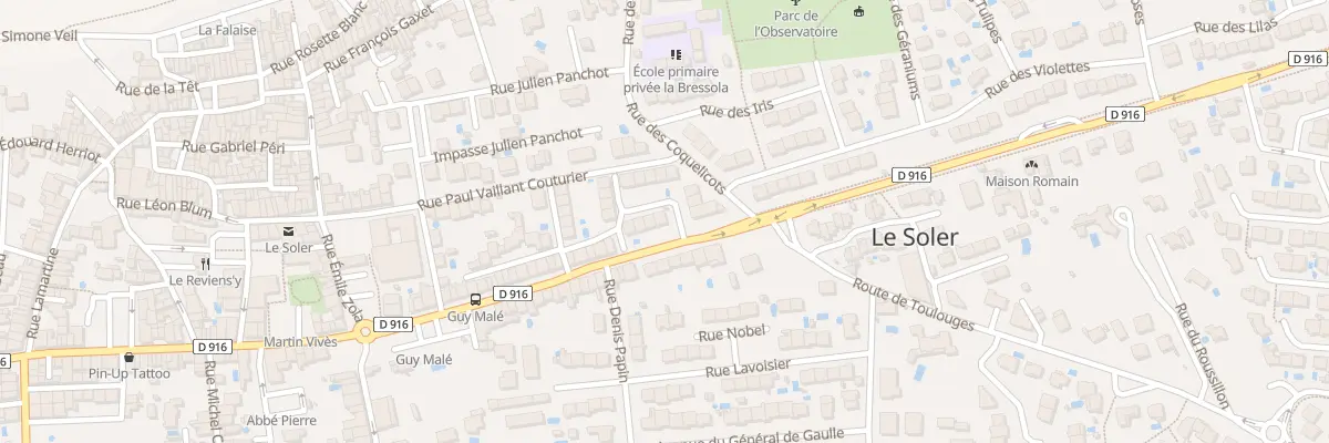 Plan du 1 Rue Camille Desmoulins au Soler