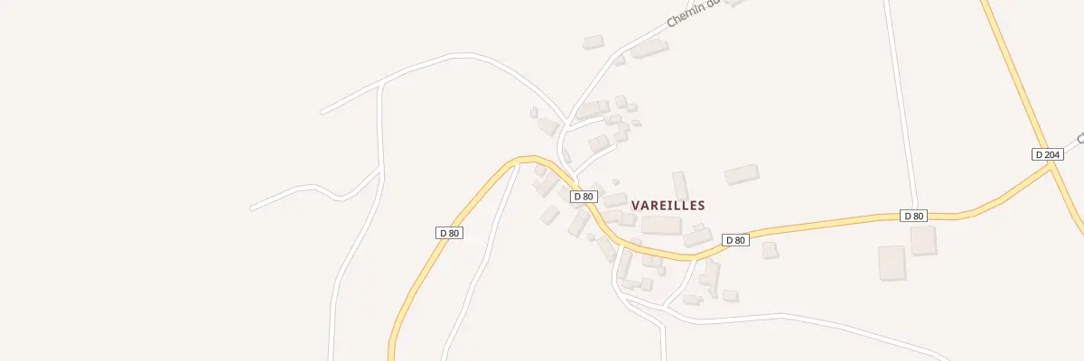 Plan du 5308 Rte des Fontaines - Vareilles à Gelles