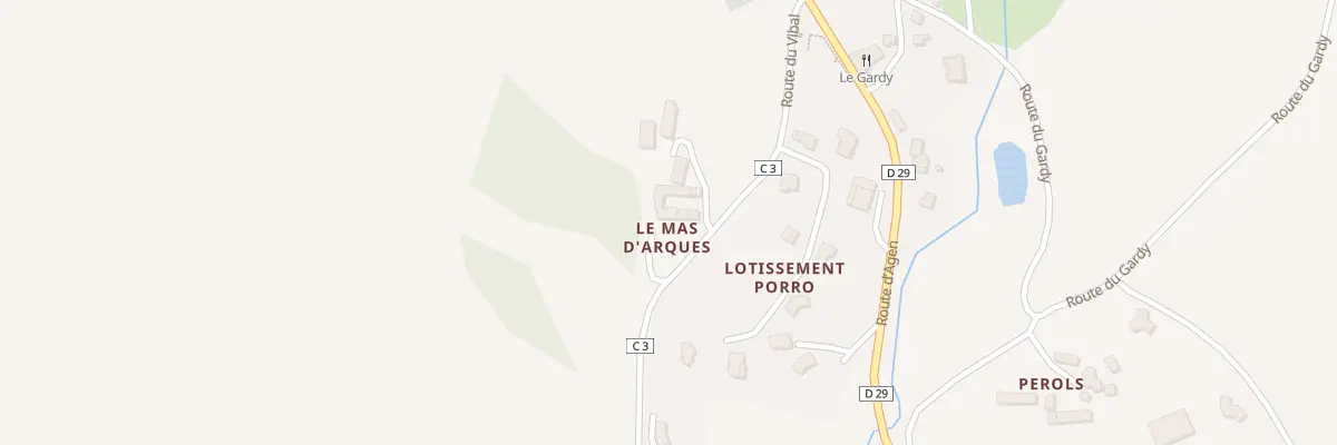 Plan du 5013 Le Mas à Arques