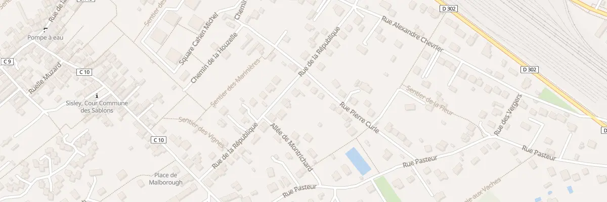 Plan du 7 Rue de la Republique Veneux à Moret-Loing-et-Orvanne