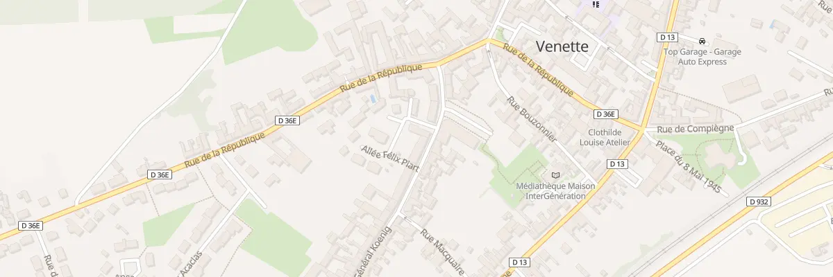 Plan du 92 Rue du Général Koenig à Venette