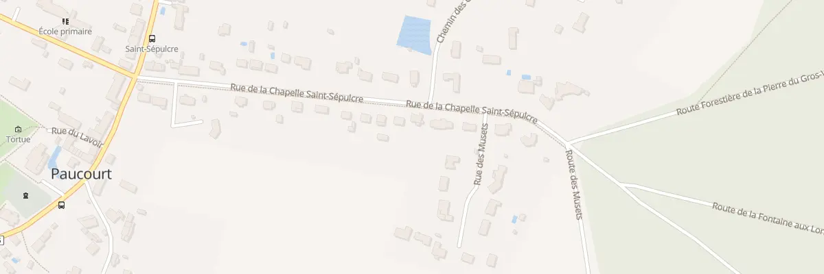Plan du 322 Rue de la Chapelle St Sepulcre à Paucourt