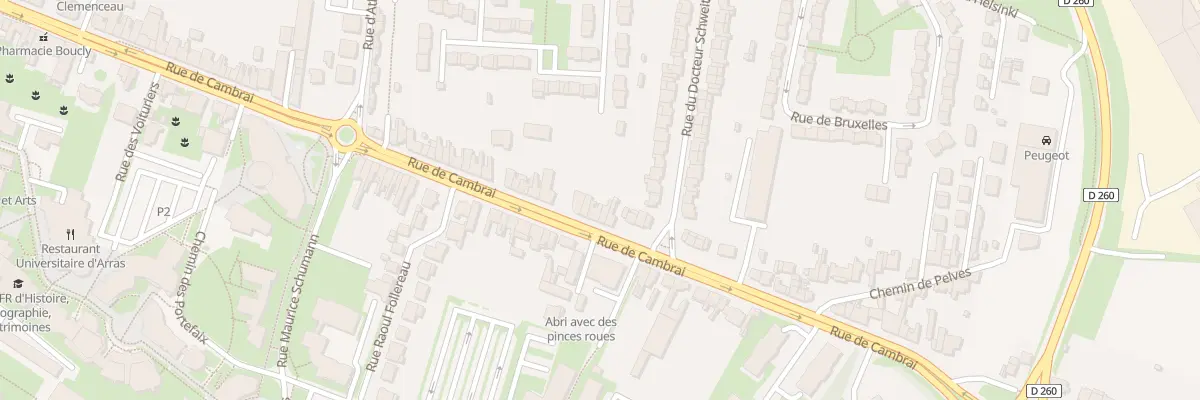 Plan du 183 Rue de Cambrai à Arras