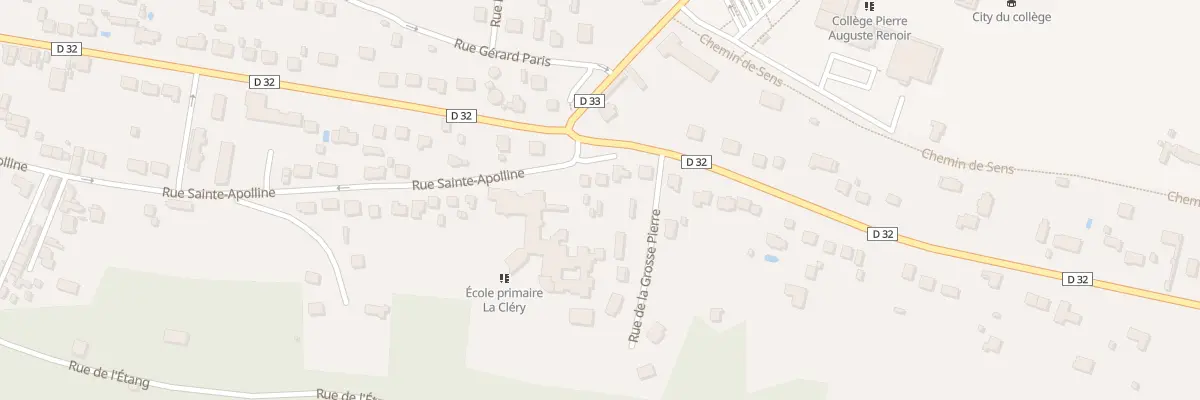 Plan du 46 Rue Sainte-apolline à Ferrières-en-Gâtinais