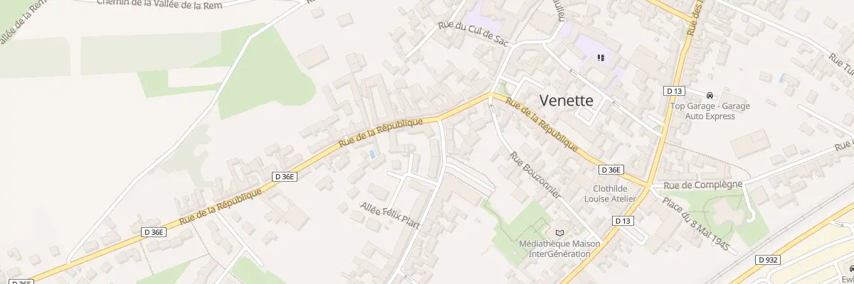 Plan du 36 Rue du Général Koenig à Venette