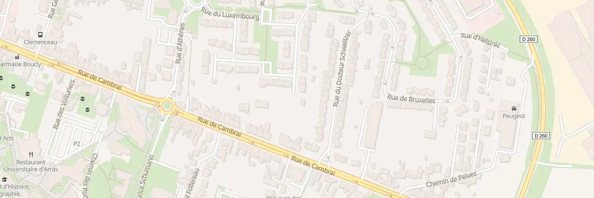 Plan du 181 Rue de Cambrai à Arras