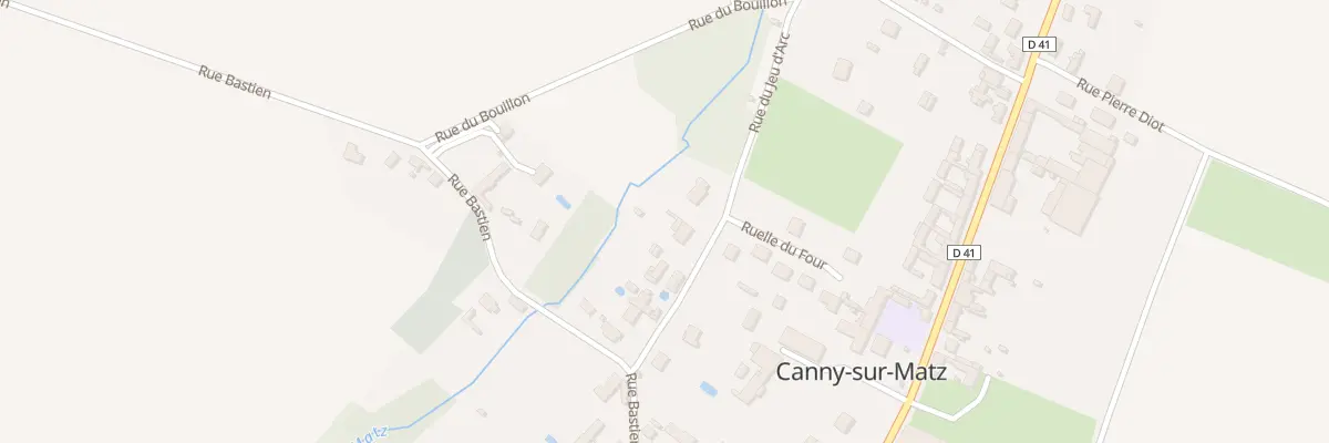 Plan du 99 Rue du Jeu d’Arc à Canny-sur-Matz