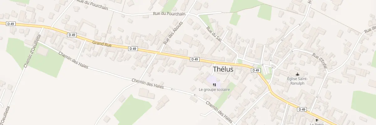Plan du 15 Vc Grande Rue à Thélus