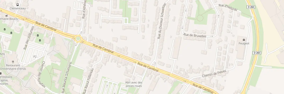 Plan du 185 Rue de Cambrai à Arras