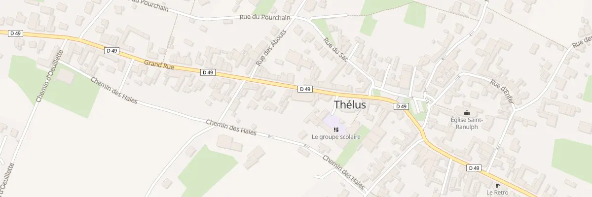 Plan du 13 Vc Grande Rue à Thélus