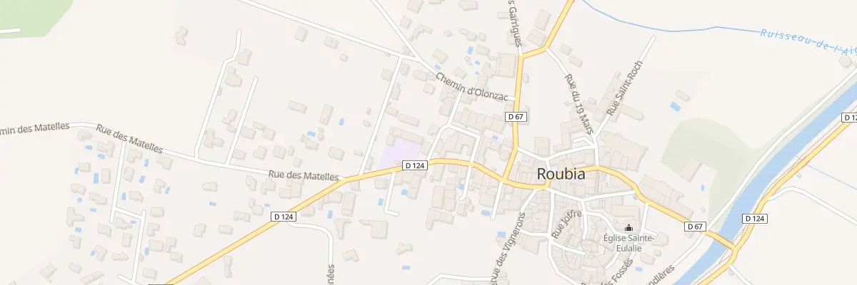 Plan du 20 Av des Ecoles à Roubia
