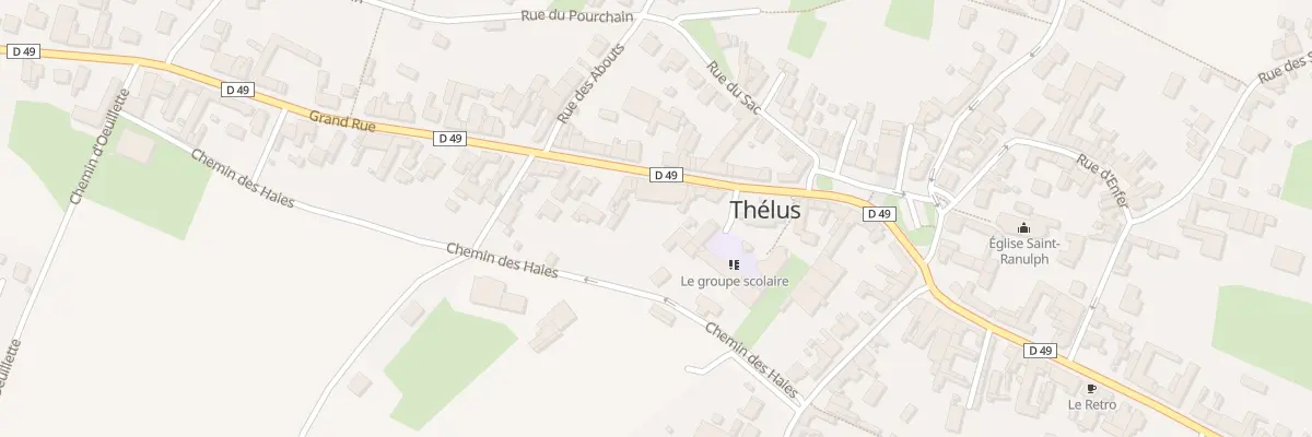 Plan du 11 Vc Grande Rue à Thélus