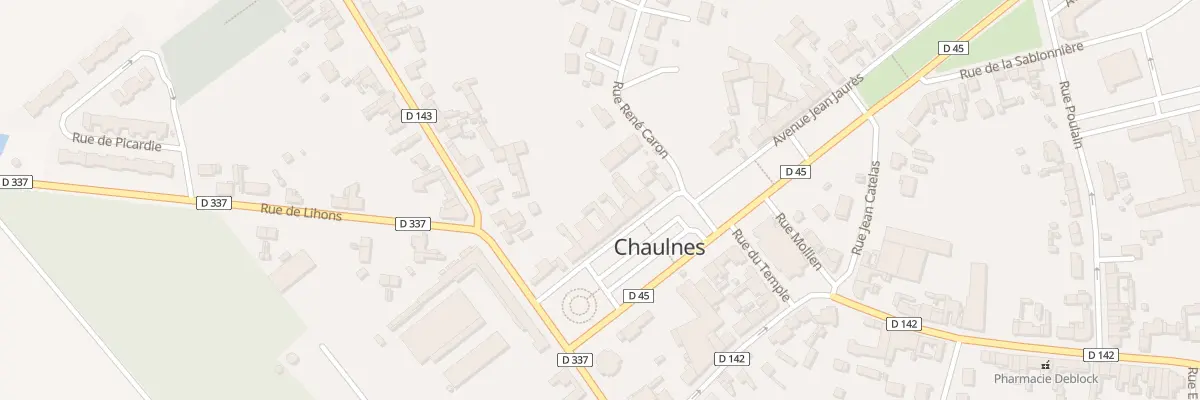 Plan du 9 Rue Lts Terpraut et Grenier à Chaulnes