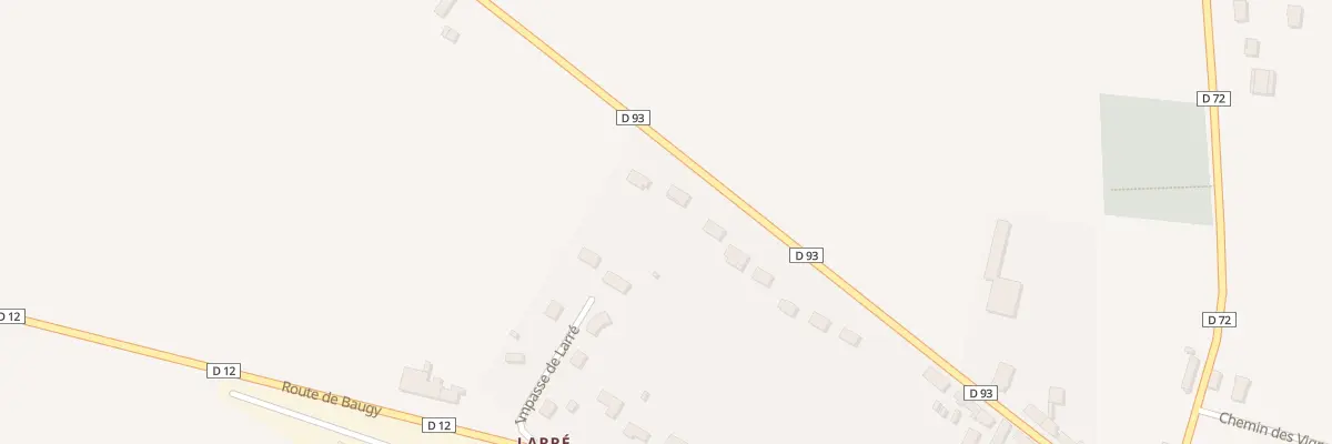 Plan du 33 Rte de Gron à Villequiers