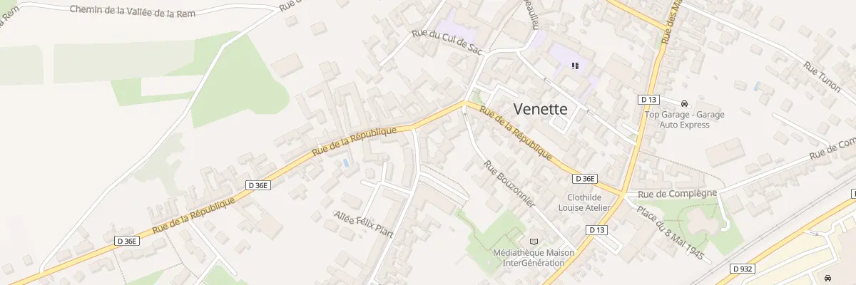 Plan du 11 Rue du Général Koenig à Venette
