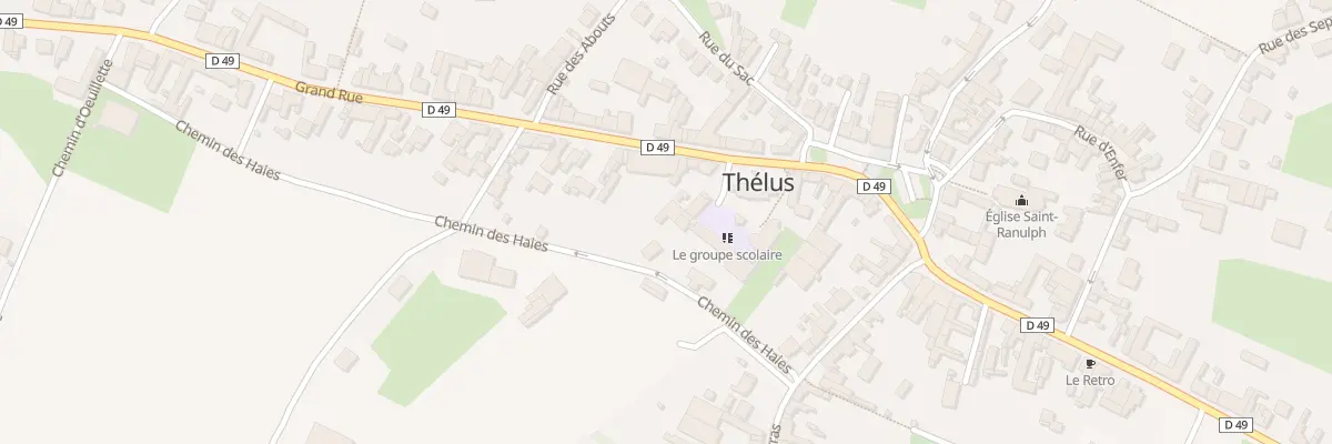 Plan du 5 Vc Grande Rue à Thélus