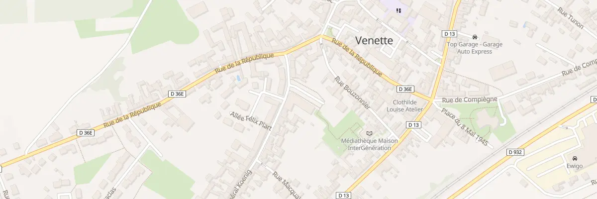 Plan du 61 Rue du Général Koenig à Venette