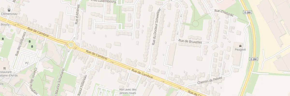 Plan du 9 Rue du Docteur Schweitzer à Arras