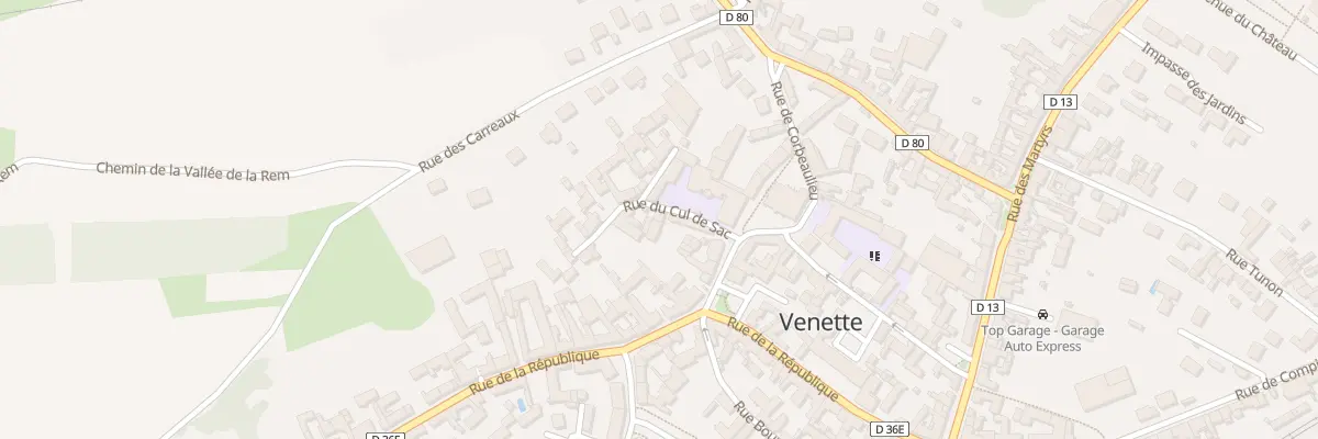 Plan du 51 Rue du Cul de Sac à Venette
