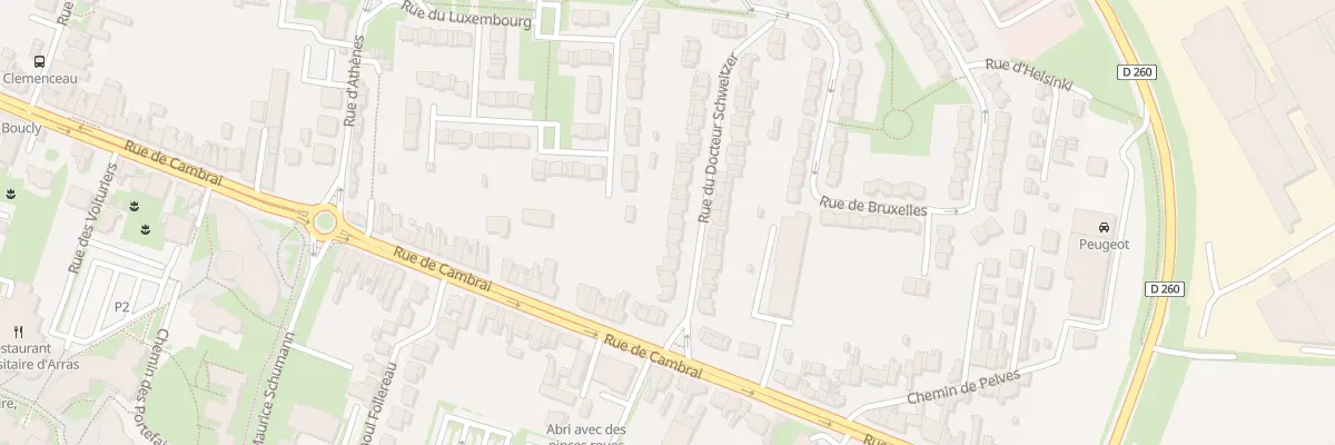 Plan du 11 Rue du Docteur Schweitzer à Arras