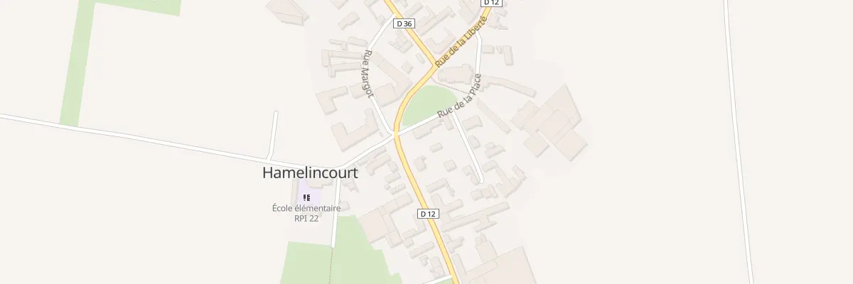 Plan du 1 Rue du Jeu de Paume à Hamelincourt