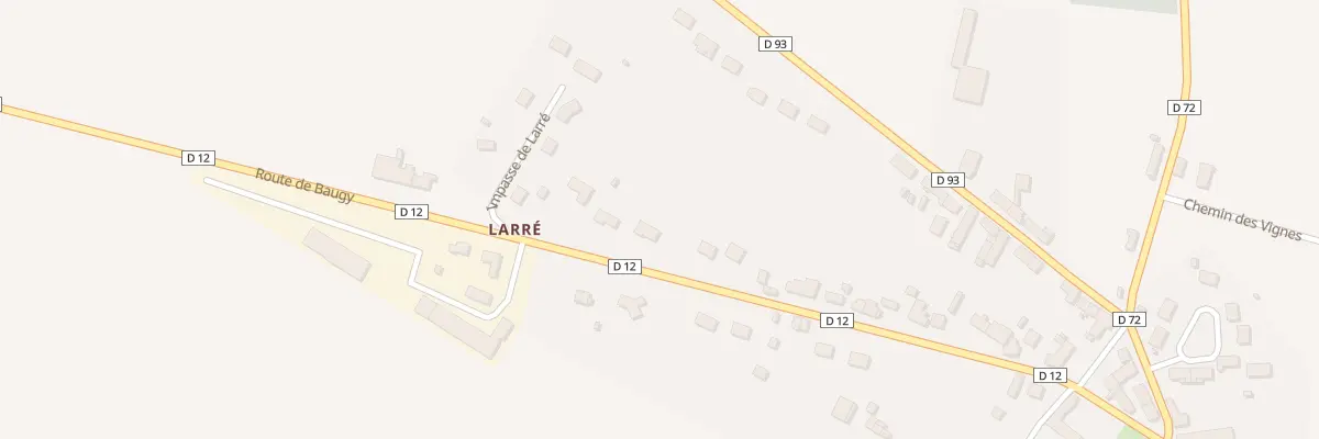 Plan du 26 Rte de Baugy à Villequiers
