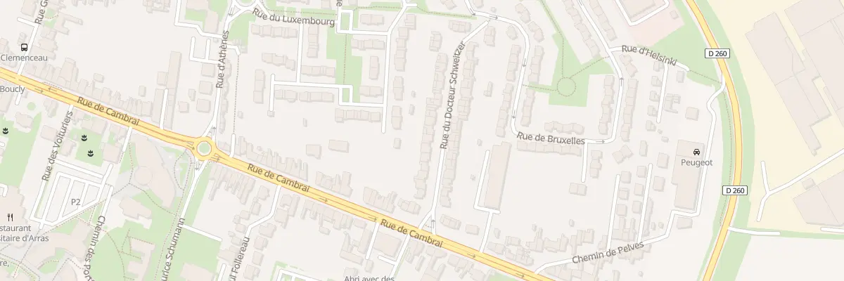 Plan du 13 Rue du Docteur Schweitzer à Arras