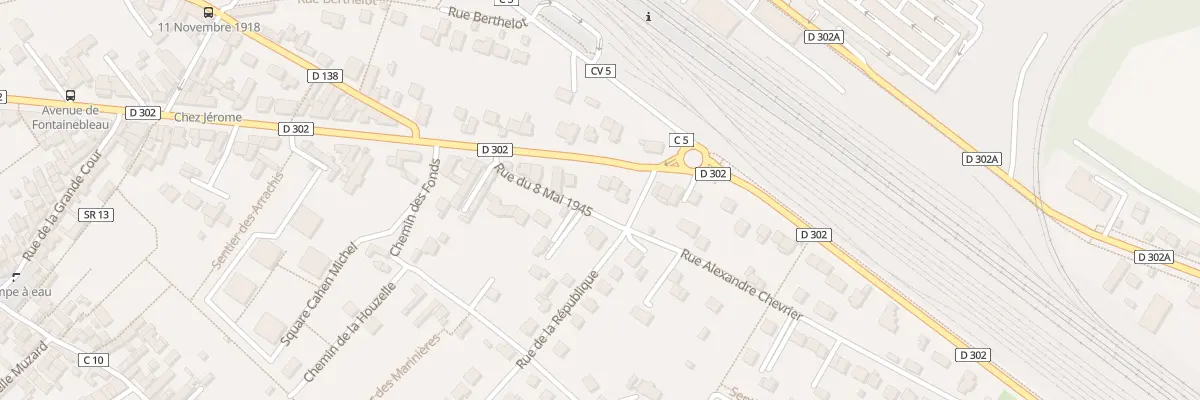 Plan du 43 Av de Fontainebleau Veneux à Moret-Loing-et-Orvanne