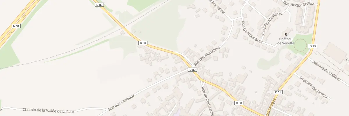 Plan du 321 Rue de Corbeaulieu à Venette