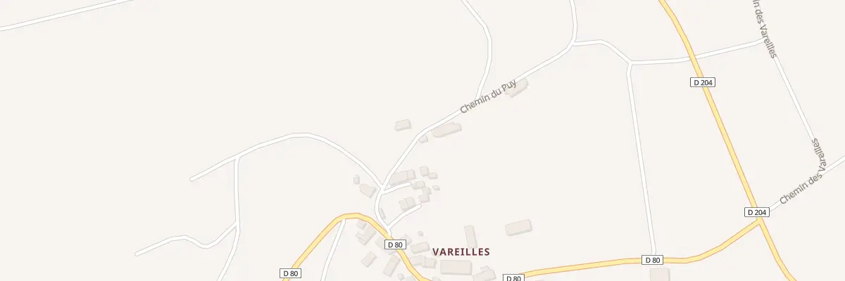 Plan du 6 Chem du Puy - Vareilles à Gelles