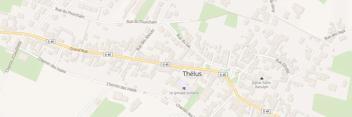 Plan du 4 Vc Grande Rue à Thélus