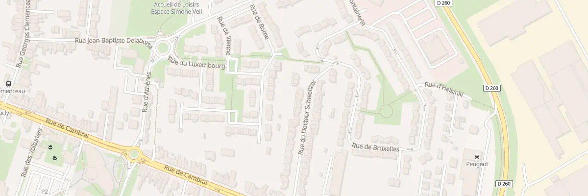 Plan du 29 Rue du Docteur Schweitzer à Arras