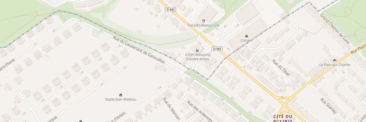 Plan du 67 Rue Lieutenant Genouillac à Lens