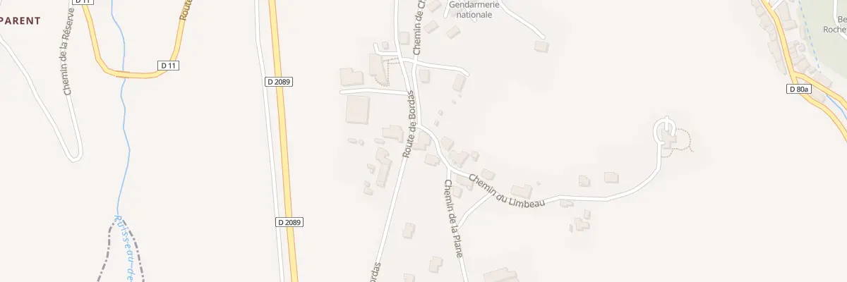 Plan du 5299 Rte de Bordas à Rochefort-Montagne