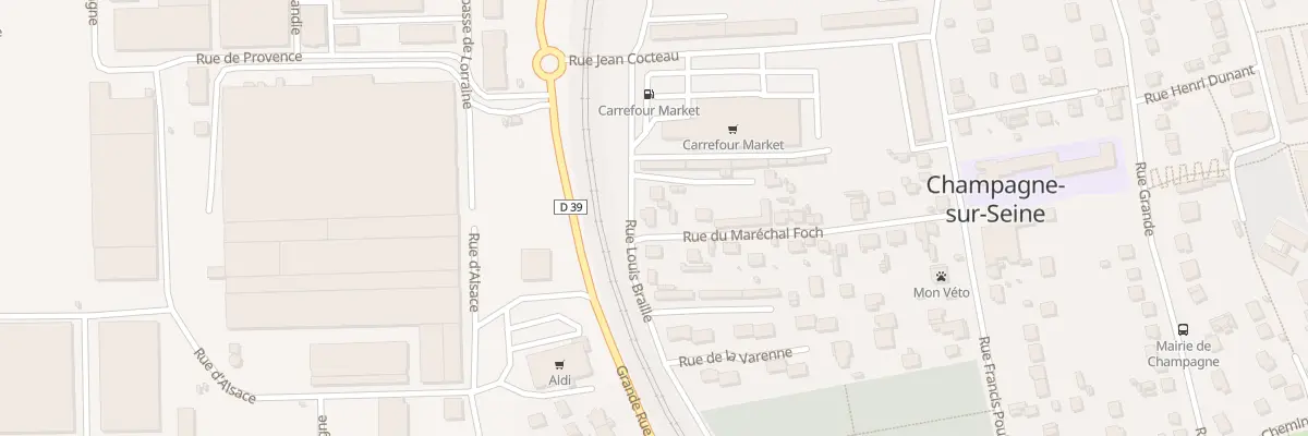 Plan du 19 Rue du Maréchal Foch à Champagne-sur-Seine
