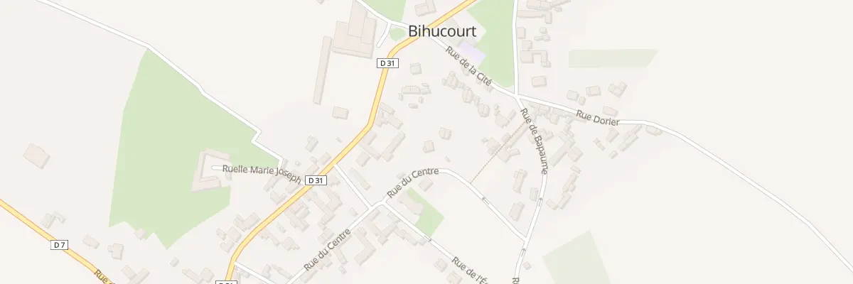 Plan du 6 Rue du Centre à Bihucourt