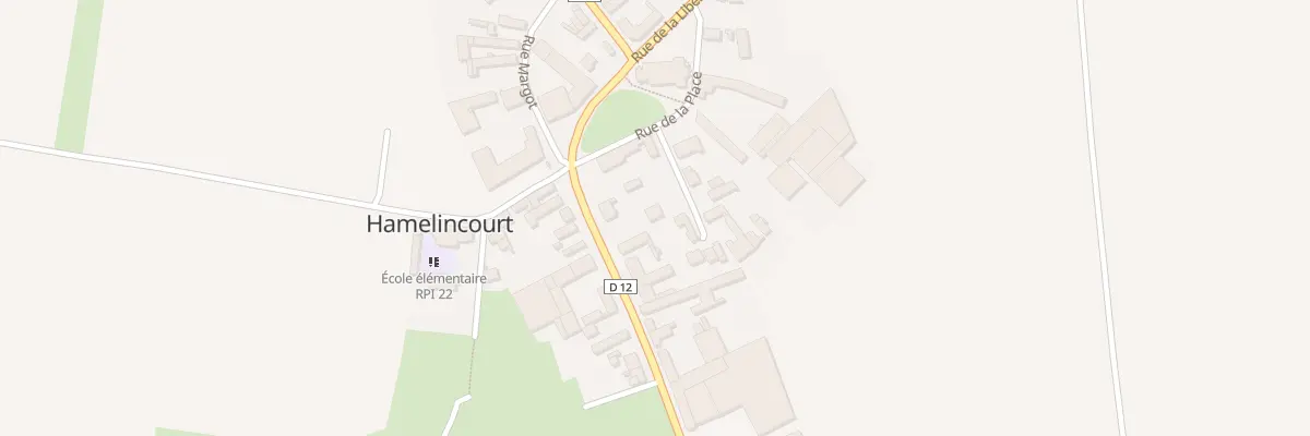 Plan du 3 Rue du Jeu de Paume à Hamelincourt