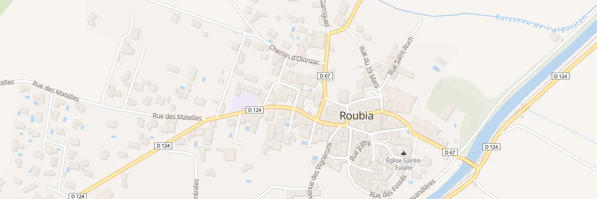 Plan du 2 Rue des Fauvettes à Roubia