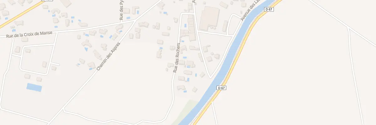 Plan du 20T Rue de la Bugadière à Roubia