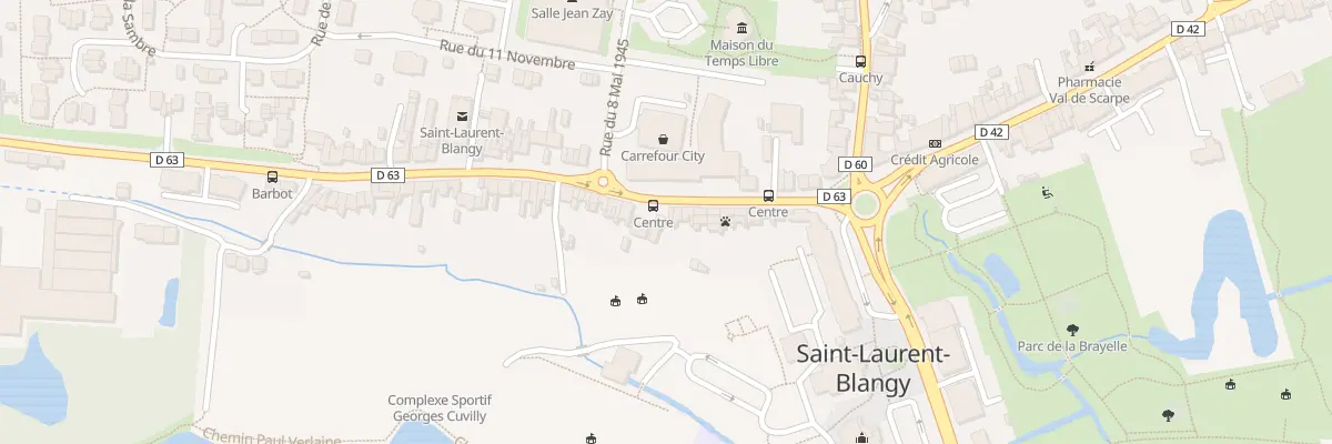 Plan du 25 Rue du Général Barbot à Saint-Laurent-Blangy