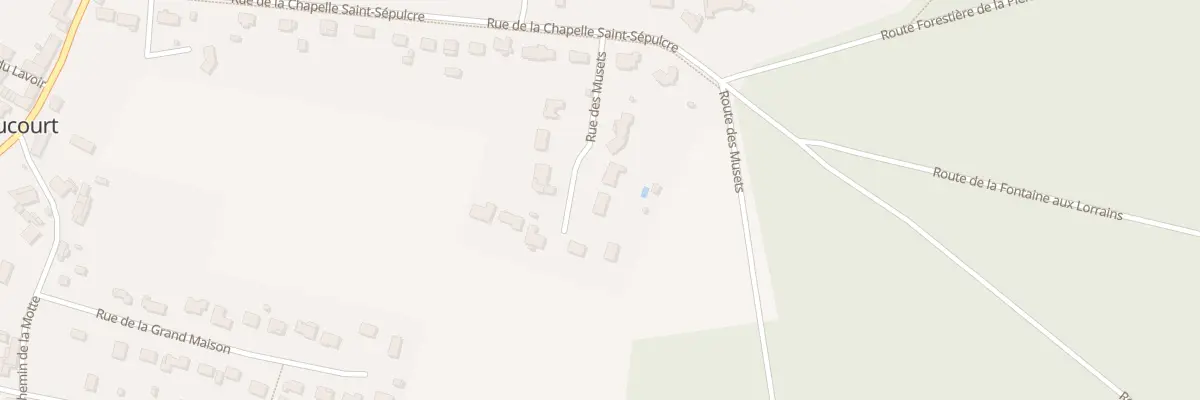 Plan du 6 Rue des Musets à Paucourt