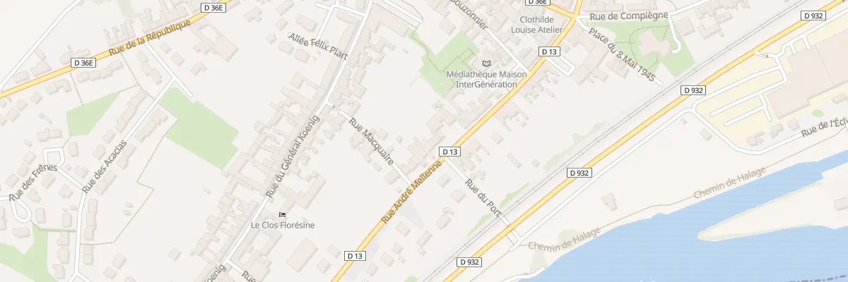 Plan du 204 Rue André Mellenne à Venette