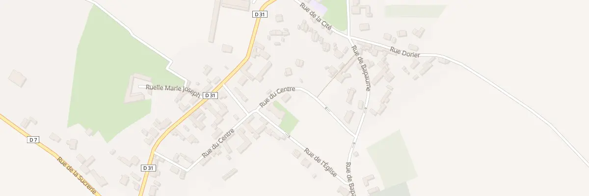 Plan du 5 Rue du Centre à Bihucourt