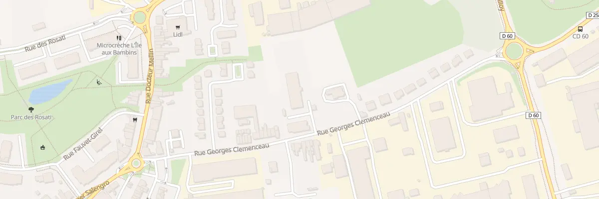 Plan de la Rue Clemenceau à Saint-Laurent-Blangy