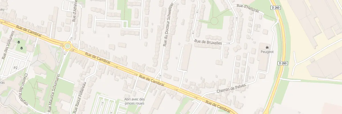 Plan du 8 Rue du Docteur Schweitzer à Arras