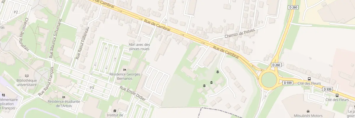 Plan du 128 Rue de Cambrai à Arras