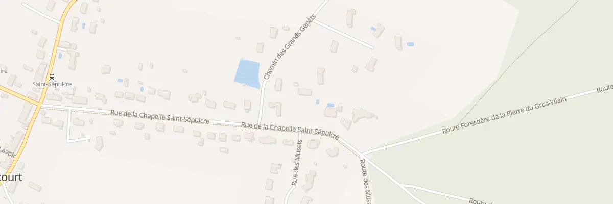 Plan du 381 Rue de la Chapelle St Sepulcre à Paucourt