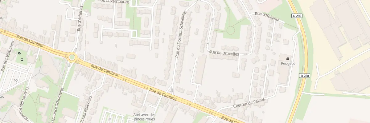 Plan du 12 Rue du Docteur Schweitzer à Arras